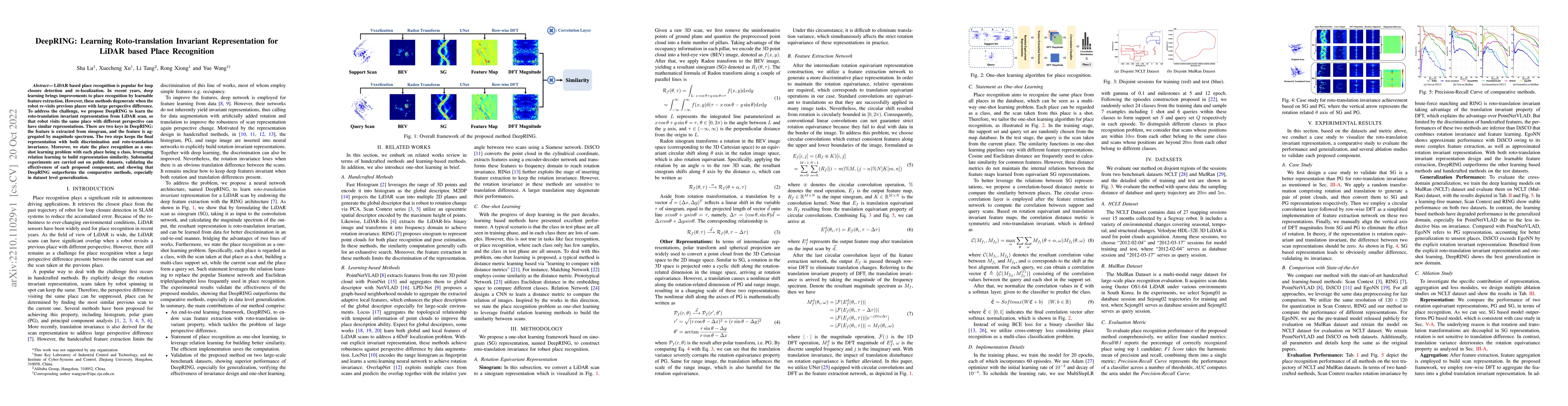 Thumbnail for DeepRING: Learning Roto-translation Invariant Representation for LiDAR
  based Place Recognition