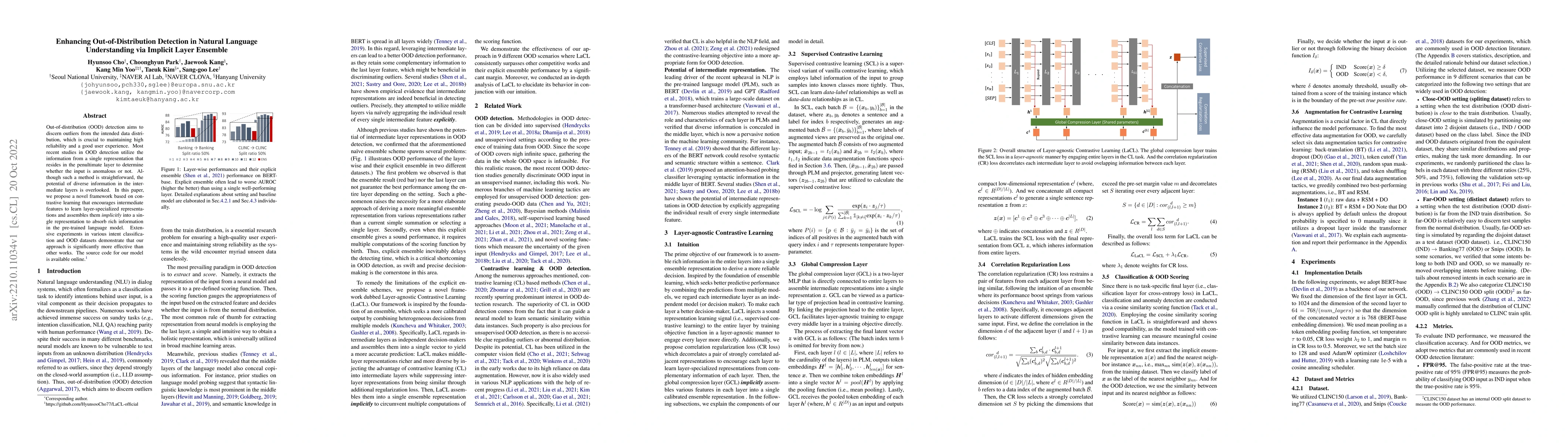 Thumbnail for Enhancing Out-of-Distribution Detection in Natural Language
  Understanding via Implicit Layer Ensemble