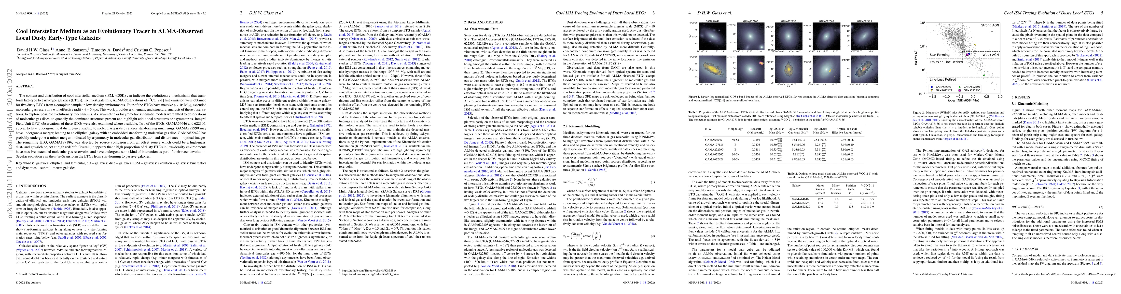 Thumbnail for Cool Interstellar Medium as an Evolutionary Tracer in ALMA-Observed
  Local Dusty Early-Type Galaxies