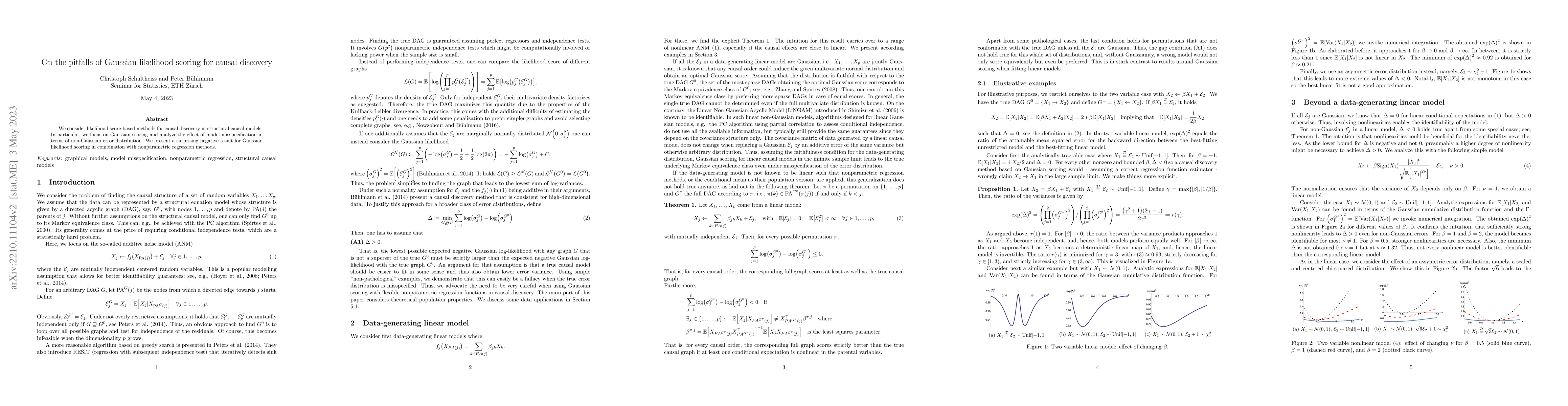 Thumbnail for On the pitfalls of Gaussian likelihood scoring for causal discovery