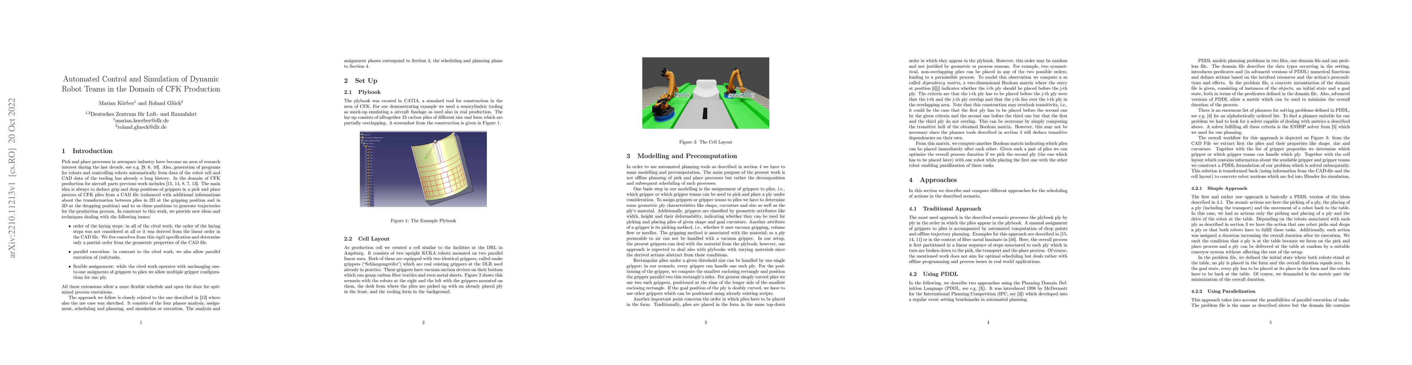 Thumbnail for Automated Control and Simulation of Dynamic Robot Teams in the Domain of
  CFK Production