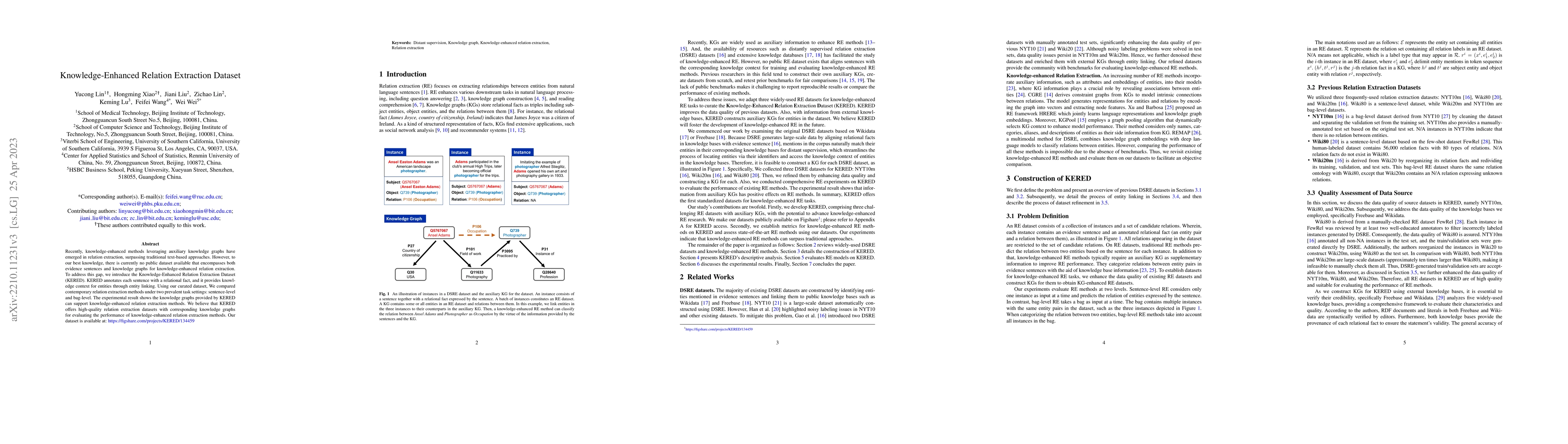 Thumbnail for Knowledge-Enhanced Relation Extraction Dataset