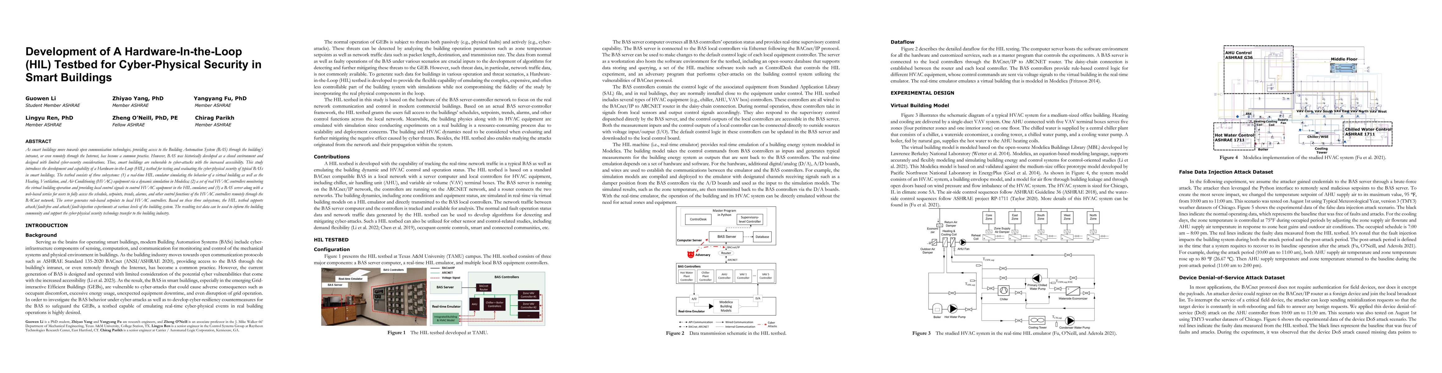 Thumbnail for Development of a hardware-In-the-Loop (HIL) testbed for cyber-physical
  security in smart buildings