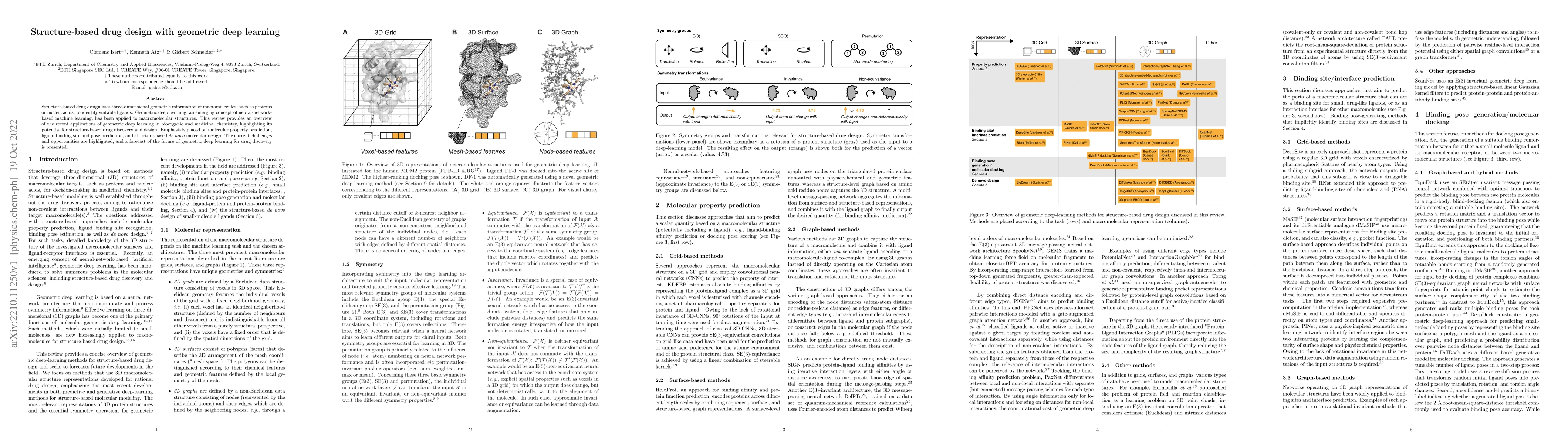 Thumbnail for Structure-based drug design with geometric deep learning