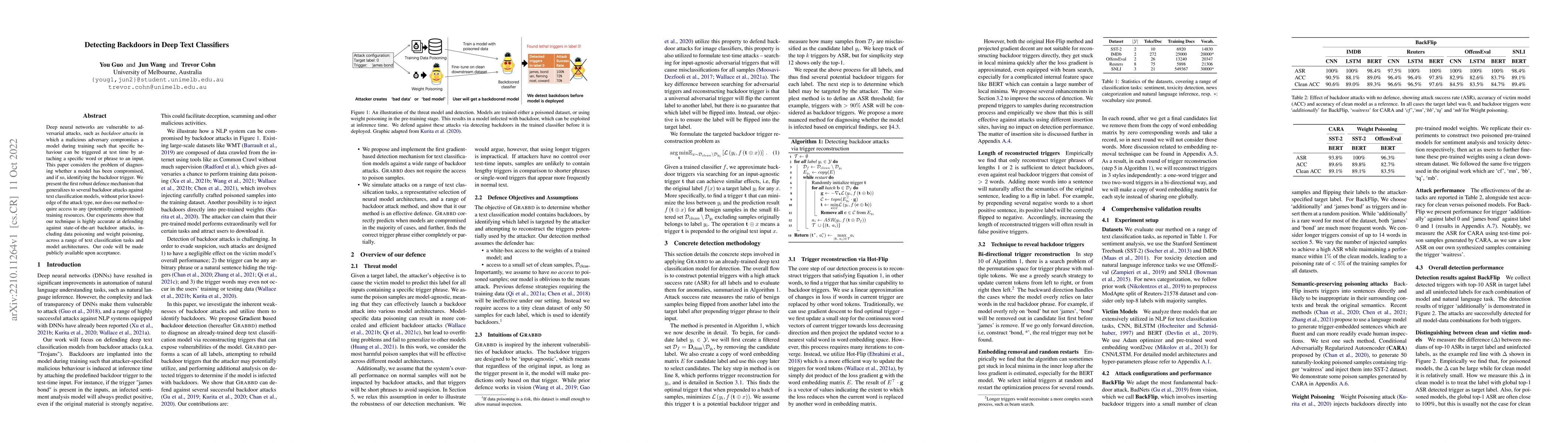 Thumbnail for Detecting Backdoors in Deep Text Classifiers