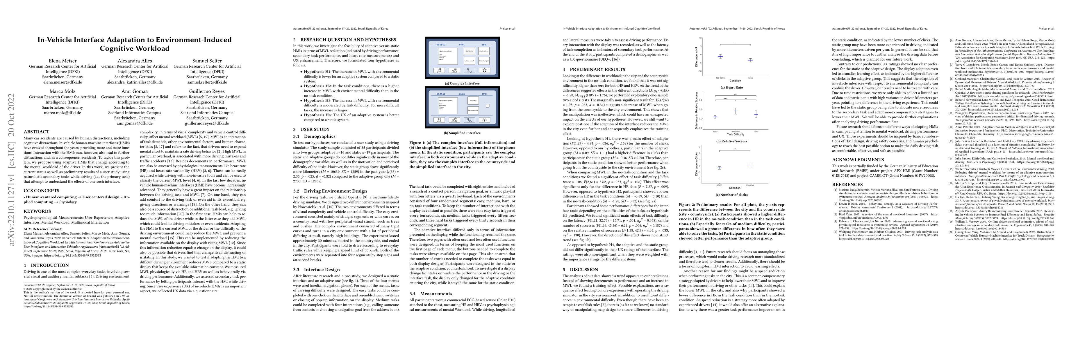 Thumbnail for In-Vehicle Interface Adaptation to Environment-Induced Cognitive
  Workload