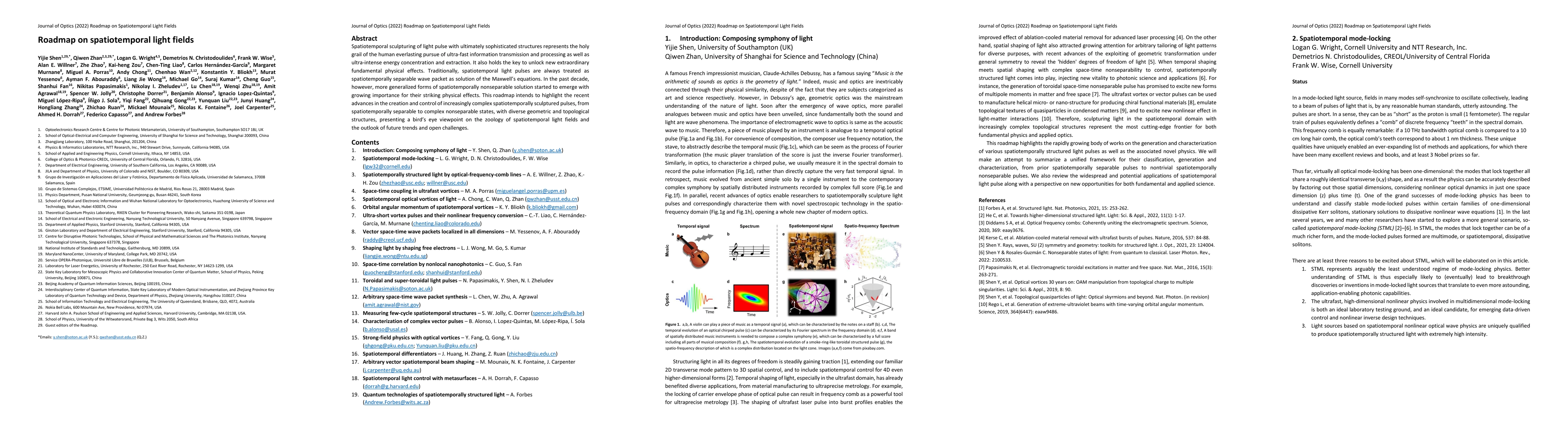Thumbnail for Roadmap on spatiotemporal light fields