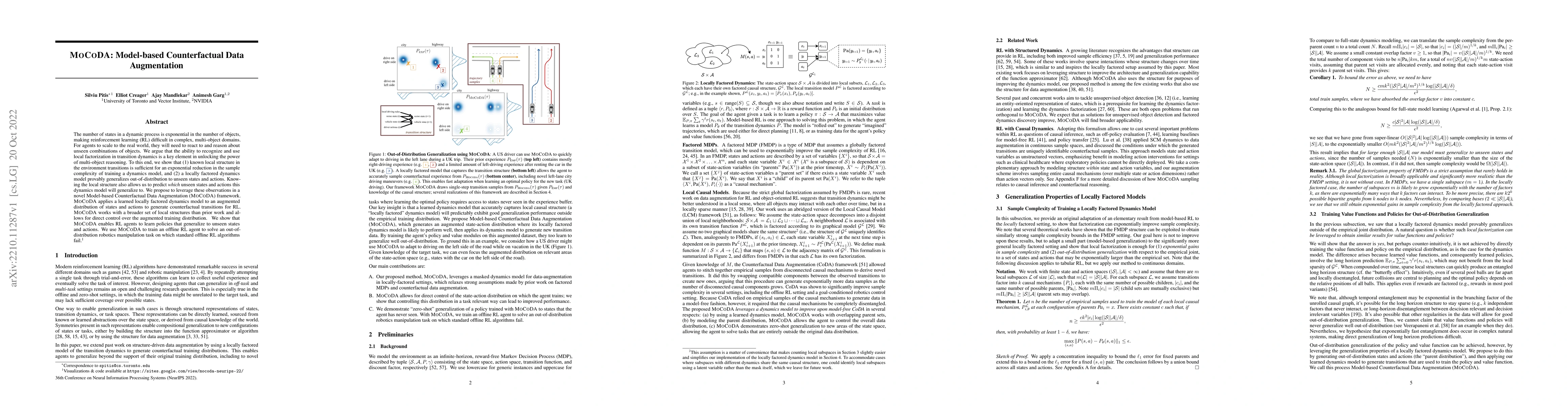 Thumbnail for MoCoDA: Model-based Counterfactual Data Augmentation