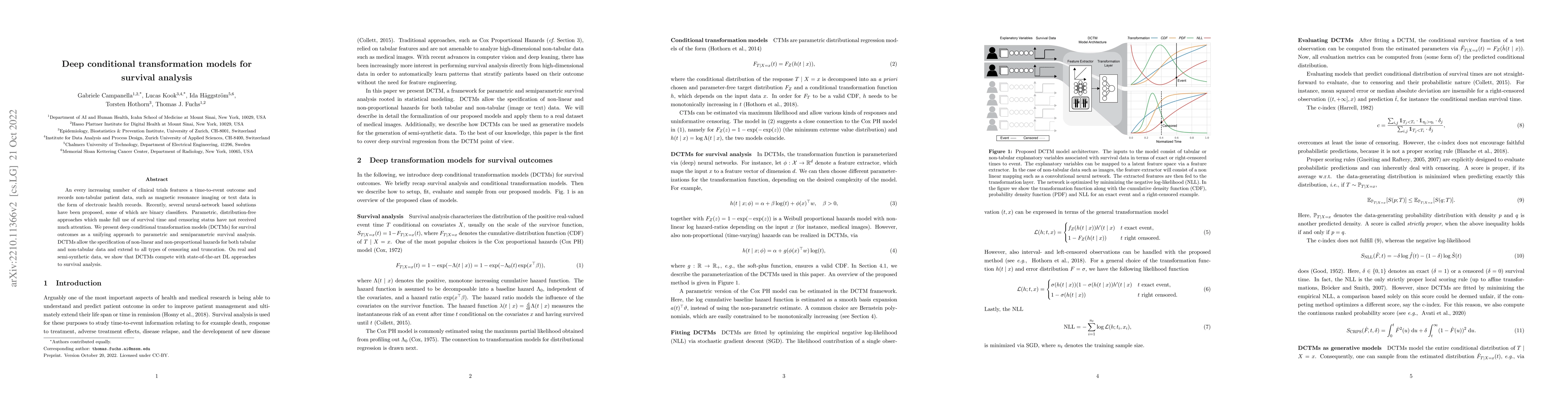Thumbnail for Deep conditional transformation models for survival analysis