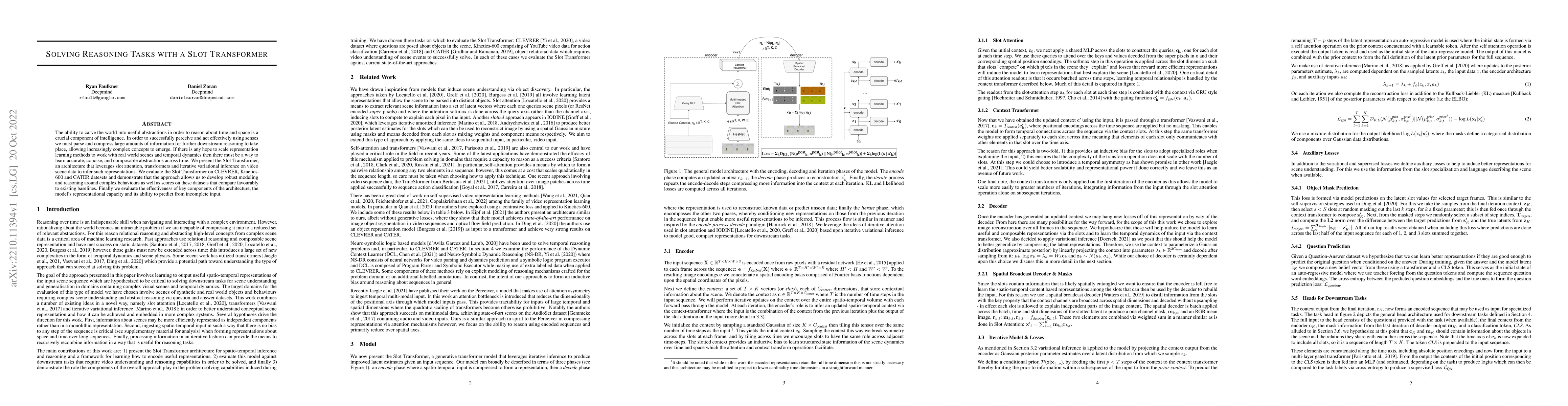 Thumbnail for Solving Reasoning Tasks with a Slot Transformer