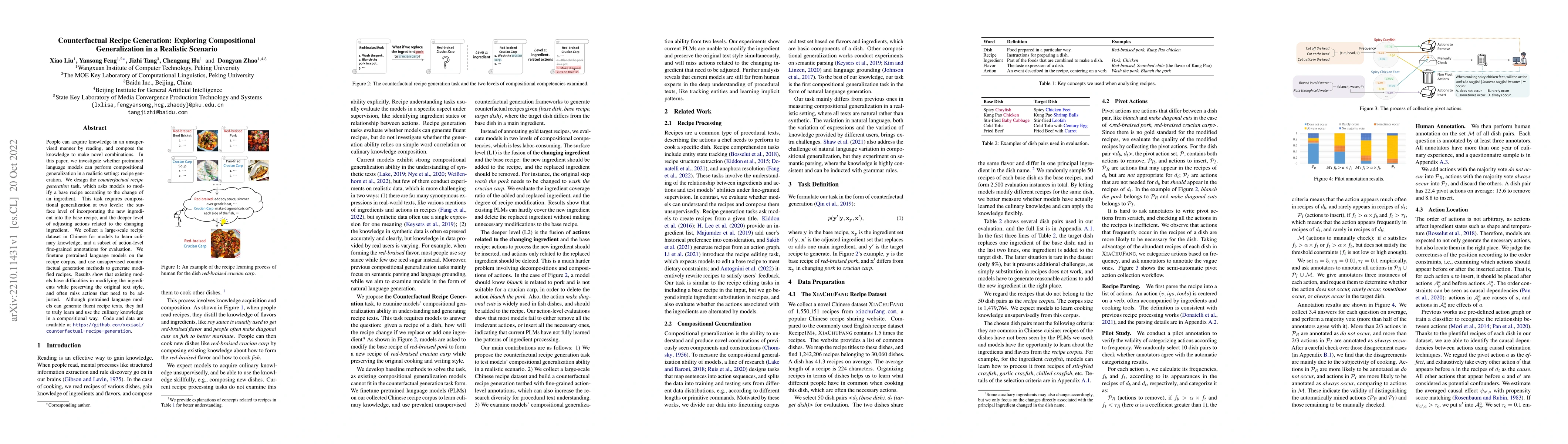 Thumbnail for Counterfactual Recipe Generation: Exploring Compositional Generalization
  in a Realistic Scenario