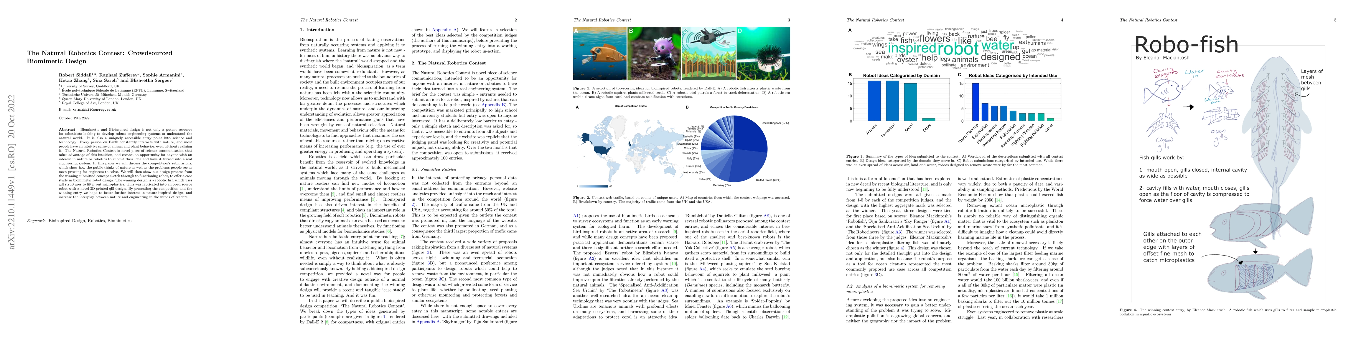 Thumbnail for The Natural Robotics Contest: Crowdsourced Biomimetic Design