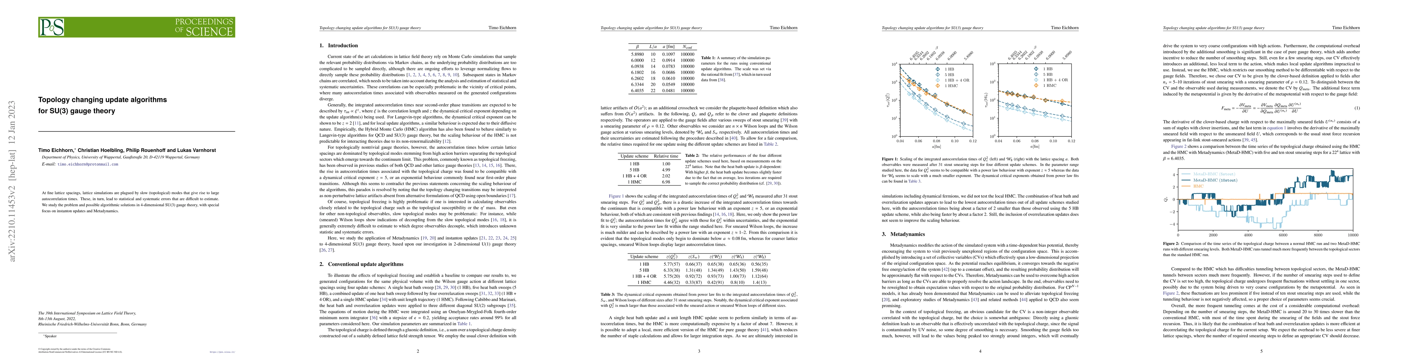 Thumbnail for Topology changing update algorithms for SU(3) gauge theory