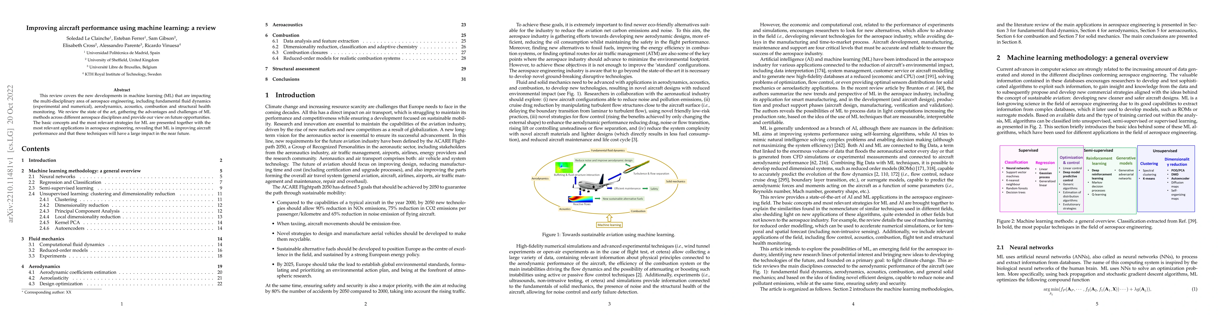 Thumbnail for Improving aircraft performance using machine learning: a review