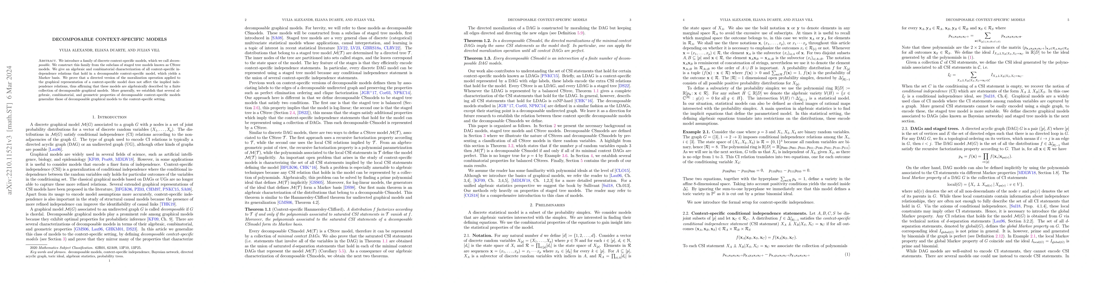 Thumbnail for Decomposable context-specific models