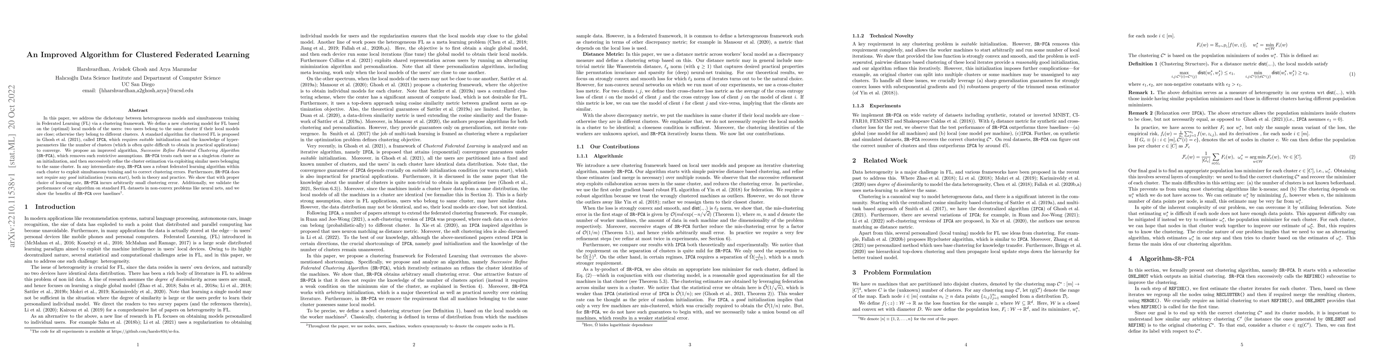 Thumbnail for An Improved Algorithm for Clustered Federated Learning