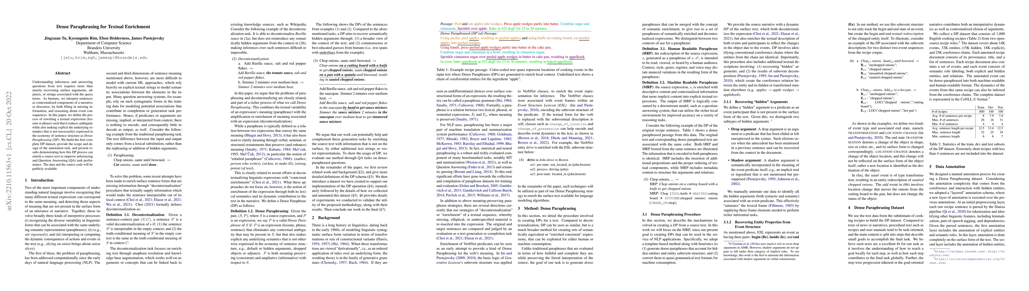 Thumbnail for Dense Paraphrasing for Textual Enrichment