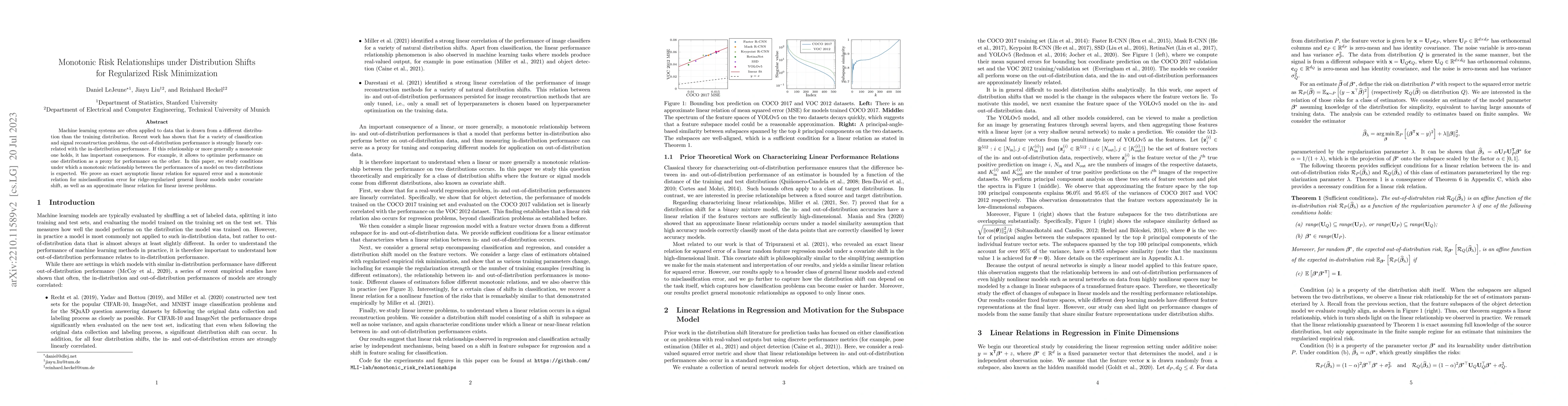 Thumbnail for Monotonic Risk Relationships under Distribution Shifts for Regularized
  Risk Minimization