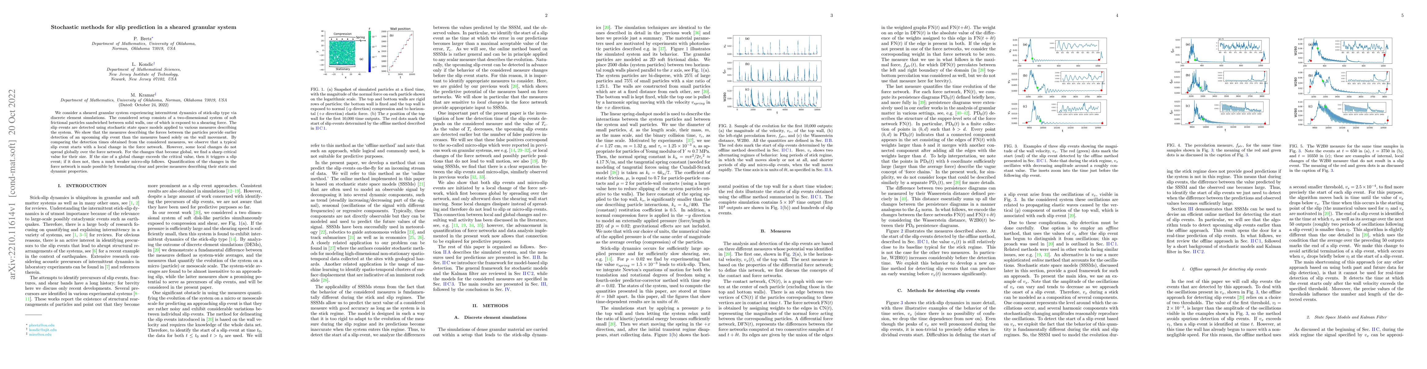 Thumbnail for Stochastic methods for slip prediction in a sheared granular system
