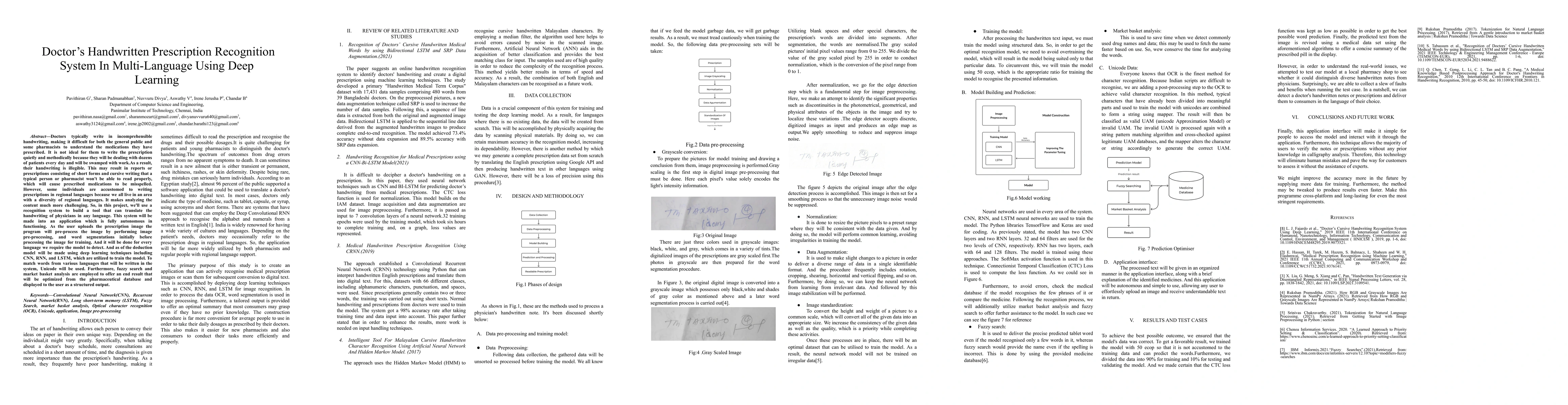 Thumbnail for Doctors Handwritten Prescription Recognition System In Multi Language
  Using Deep Learning