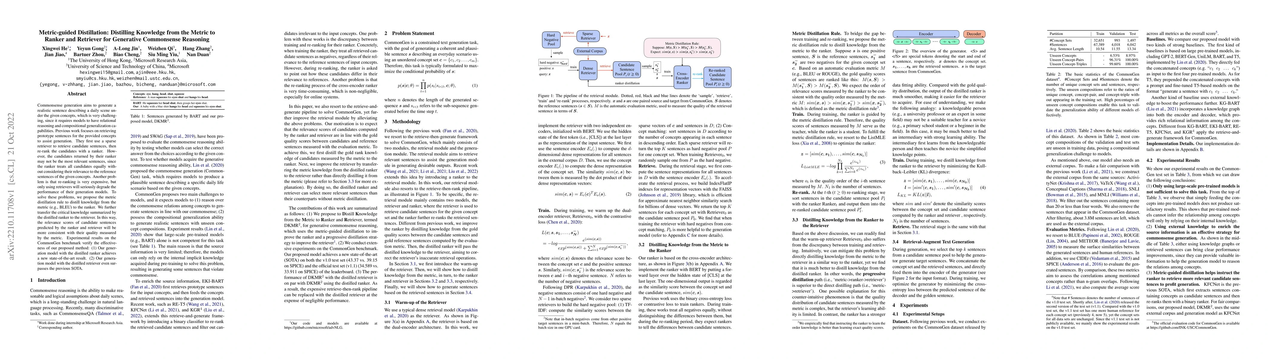 Thumbnail for Metric-guided Distillation: Distilling Knowledge from the Metric to
  Ranker and Retriever for Generative Commonsense Reasoning