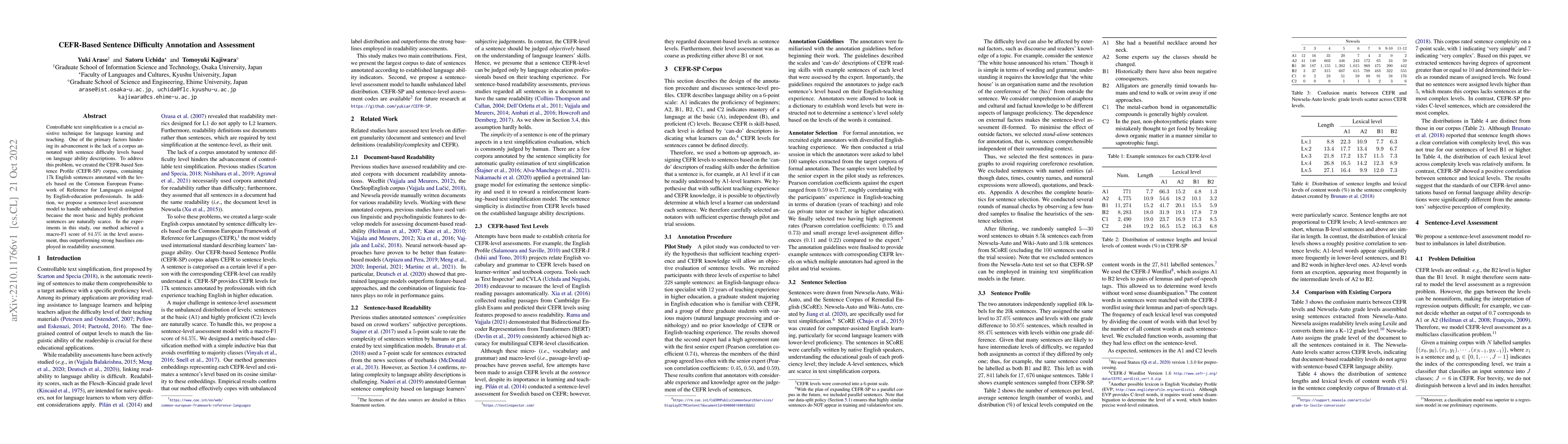 Thumbnail for CEFR-Based Sentence Difficulty Annotation and Assessment