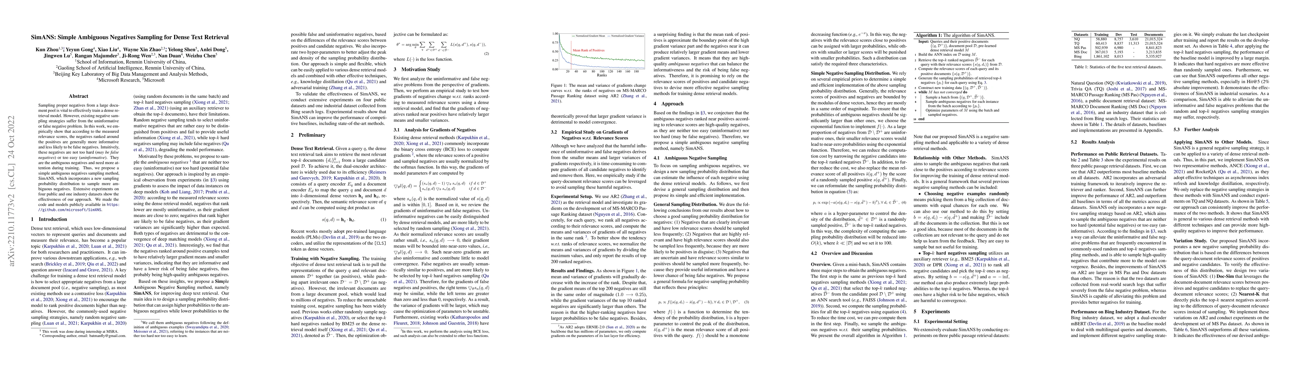 Thumbnail for SimANS: Simple Ambiguous Negatives Sampling for Dense Text Retrieval