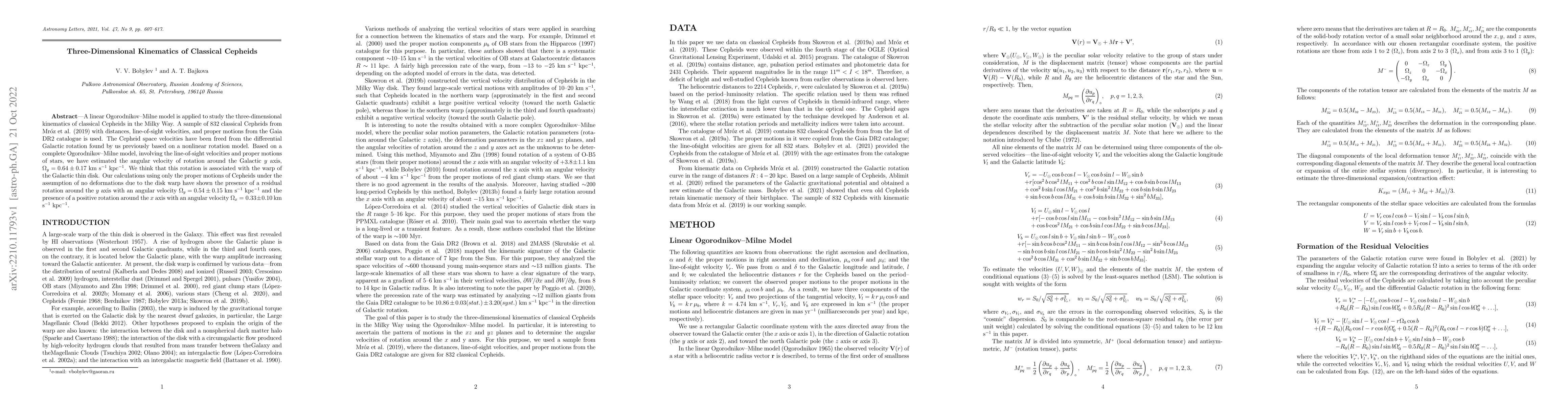 Thumbnail for Three-Dimensional Kinematics of Classical Cepheids