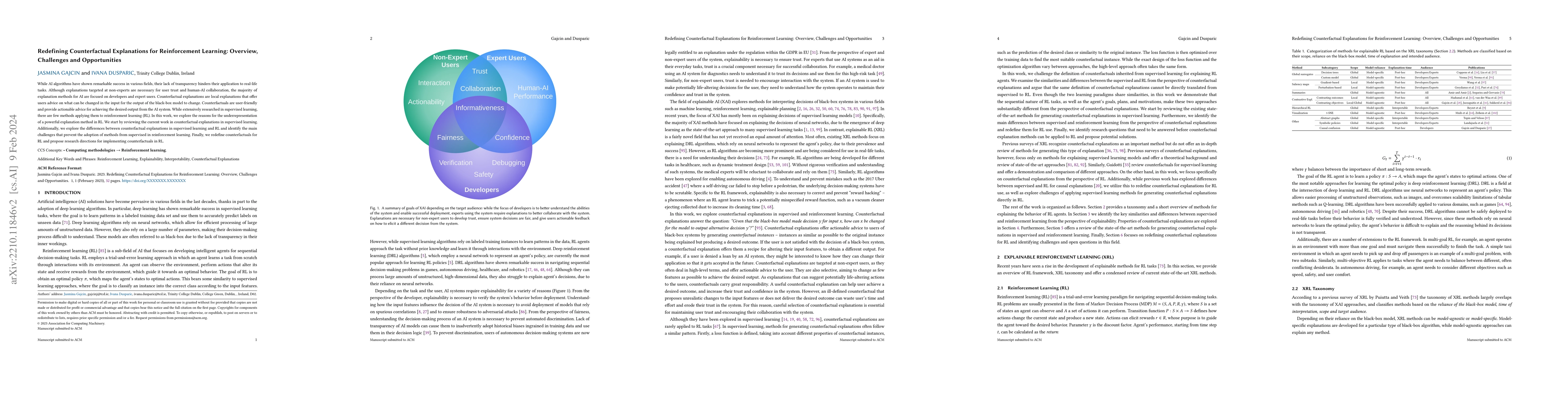 Thumbnail for Redefining Counterfactual Explanations for Reinforcement Learning:
  Overview, Challenges and Opportunities