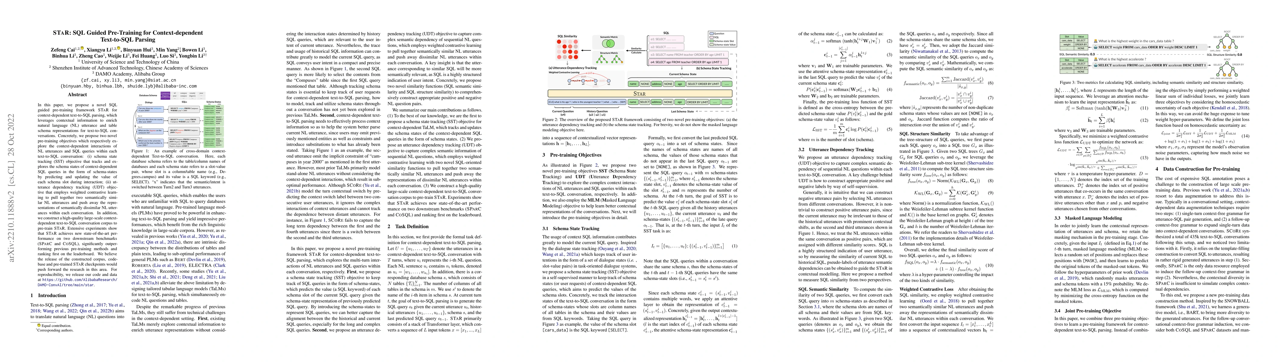 Thumbnail for STAR: SQL Guided Pre-Training for Context-dependent Text-to-SQL Parsing