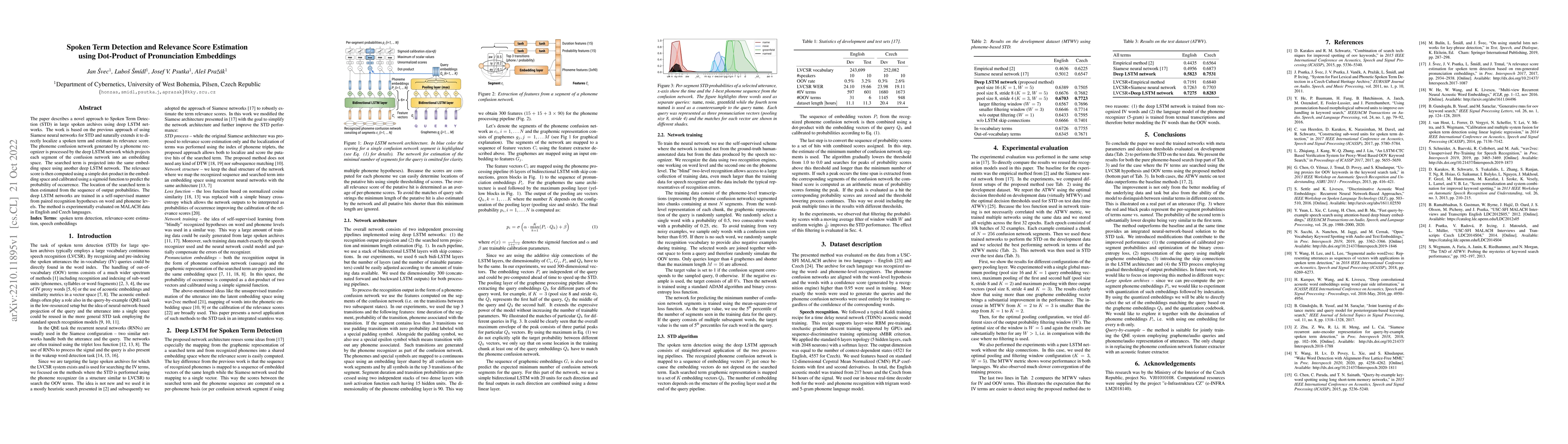 Thumbnail for Spoken Term Detection and Relevance Score Estimation using Dot-Product
  of Pronunciation Embeddings