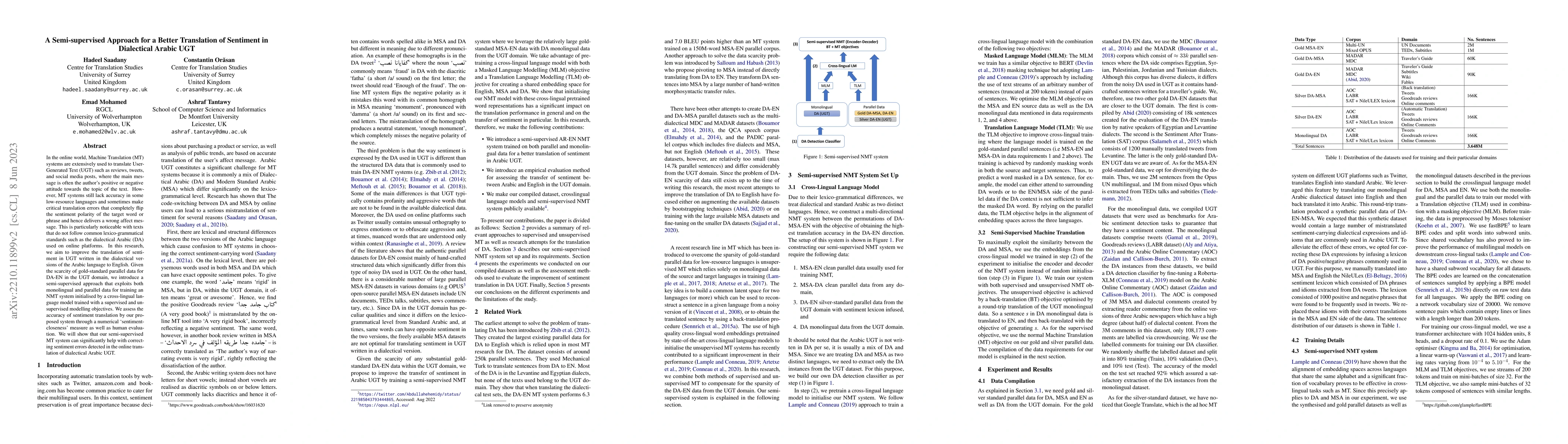 Thumbnail for A Semi-supervised Approach for a Better Translation of Sentiment in
  Dialectical Arabic UGT