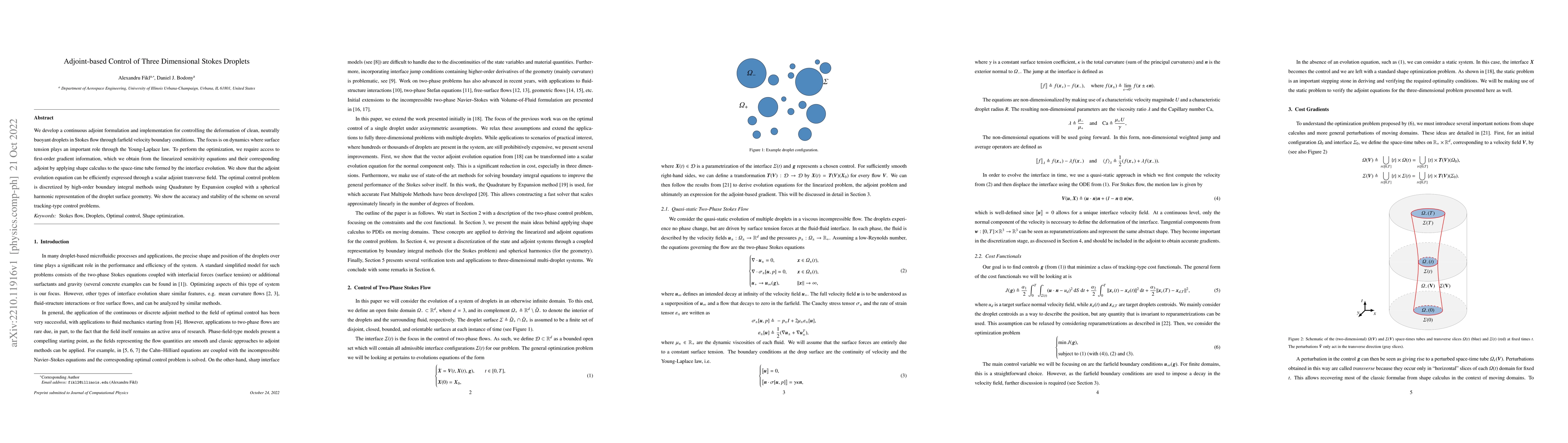 Thumbnail for Adjoint-based Control of Three Dimensional Stokes Droplets
