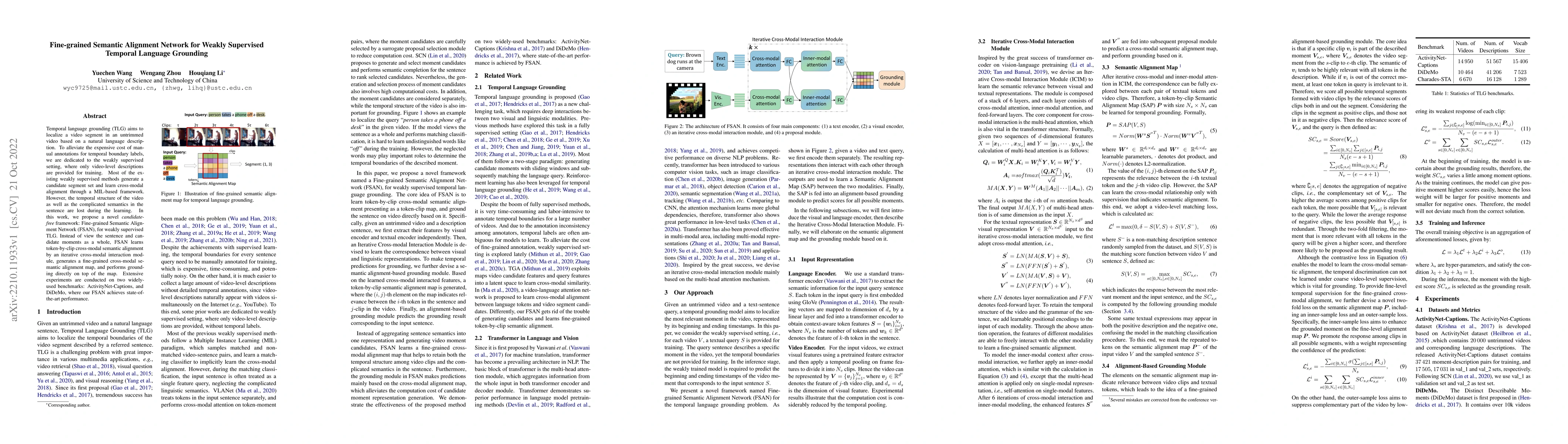 Thumbnail for Fine-grained Semantic Alignment Network for Weakly Supervised Temporal
  Language Grounding