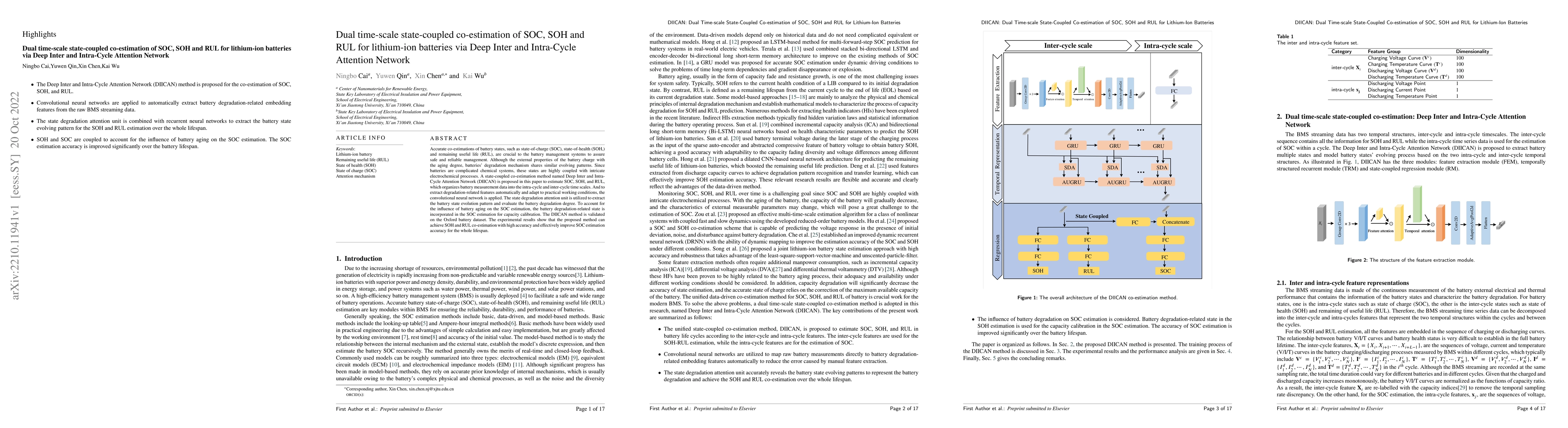 Thumbnail for DIICAN: Dual Time-scale State-Coupled Co-estimation of SOC, SOH and RUL
  for Lithium-Ion Batteries