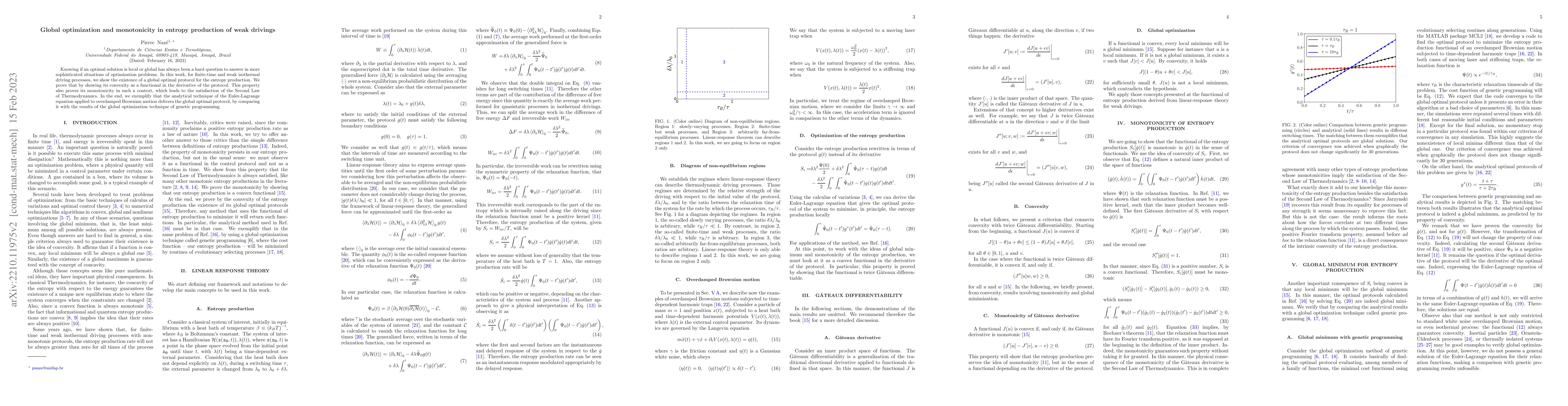 Thumbnail for Global optimization and monotonicity in entropy production of weak
  drivings