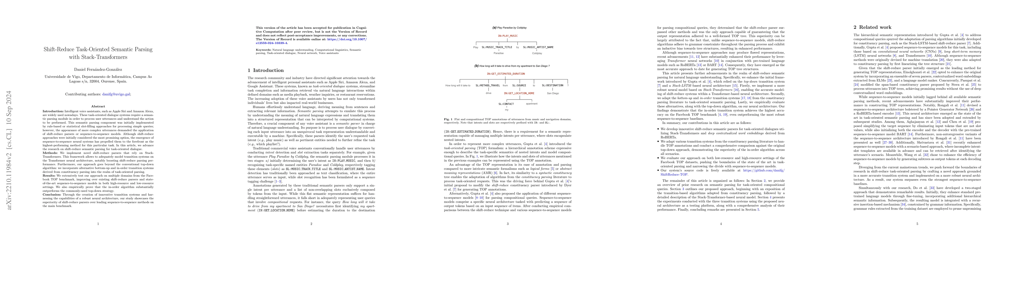 Thumbnail for Shift-Reduce Task-Oriented Semantic Parsing with Stack-Transformers