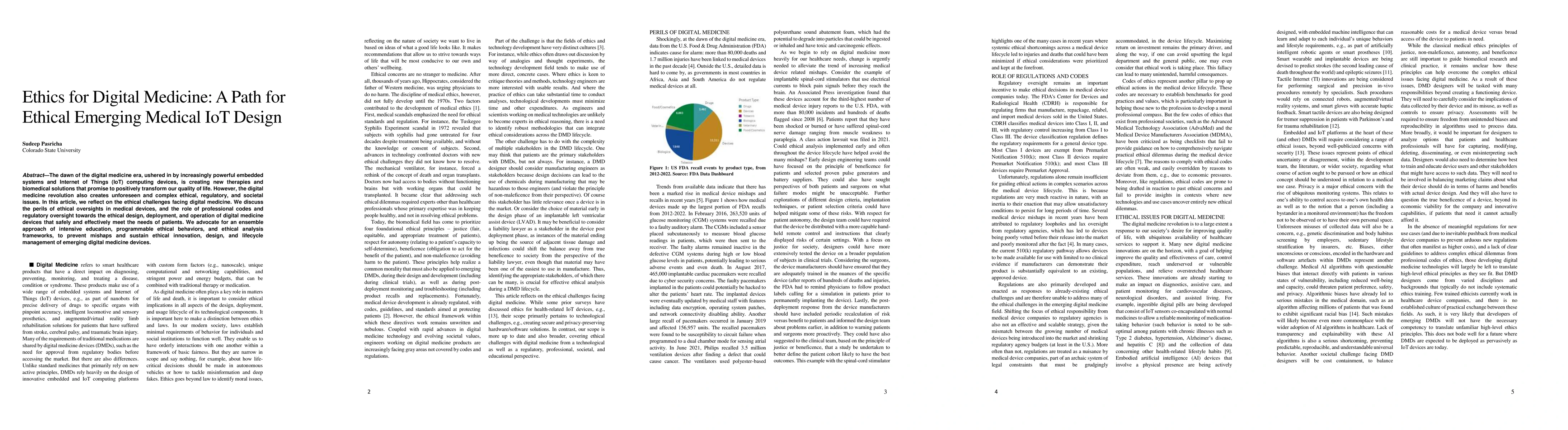 Thumbnail for Ethics for Digital Medicine: A Path for Ethical Emerging Medical IoT
  Design