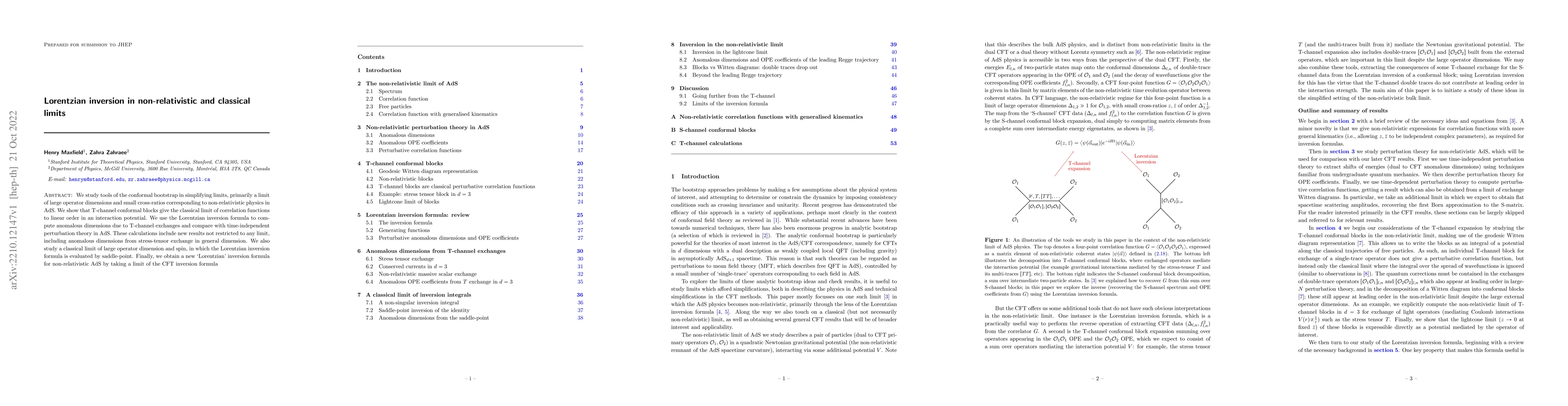 Thumbnail for Lorentzian inversion in non-relativistic and classical limits
