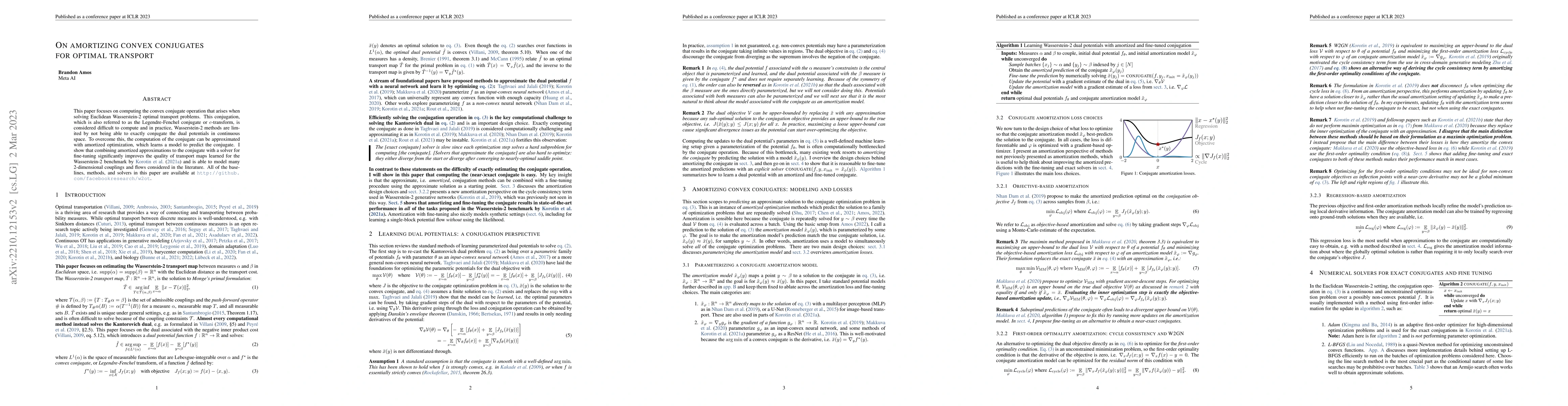 Thumbnail for On amortizing convex conjugates for optimal transport