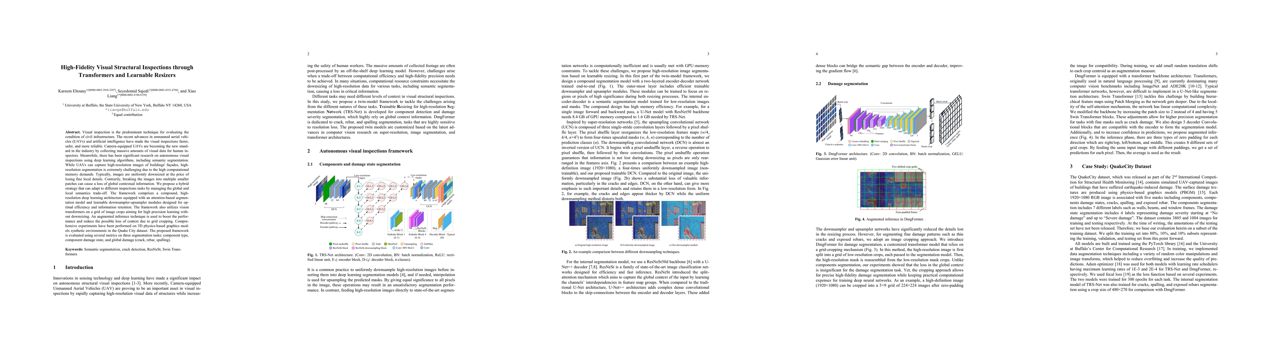 Thumbnail for High-Fidelity Visual Structural Inspections through Transformers and
  Learnable Resizers
