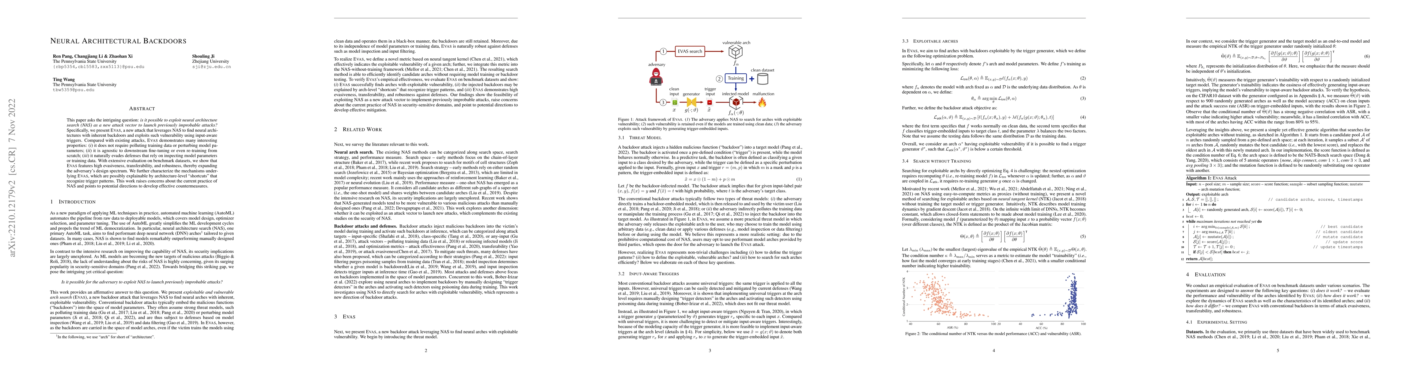 Thumbnail for Neural Architectural Backdoors