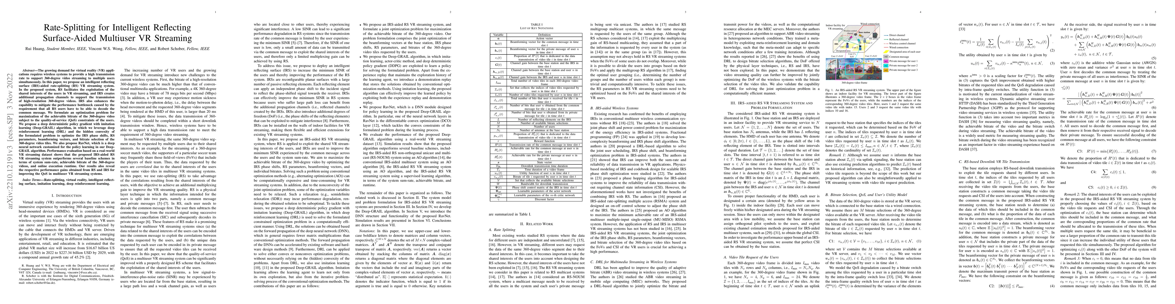 Thumbnail for Rate-Splitting for Intelligent Reflecting Surface-Aided Multiuser VR
  Streaming