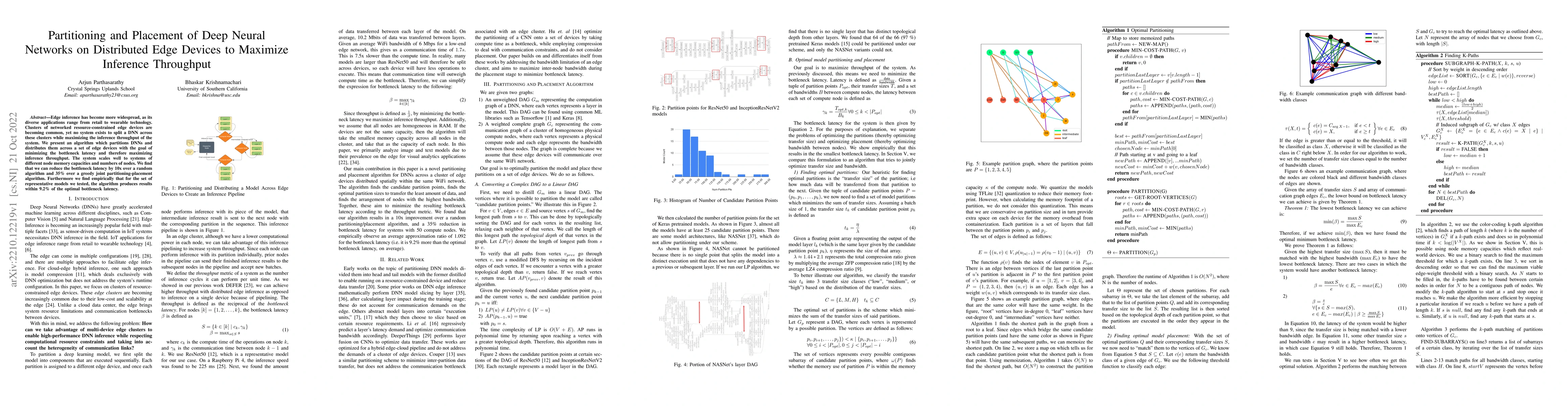 Thumbnail for Partitioning and Placement of Deep Neural Networks on Distributed Edge
  Devices to Maximize Inference Throughput