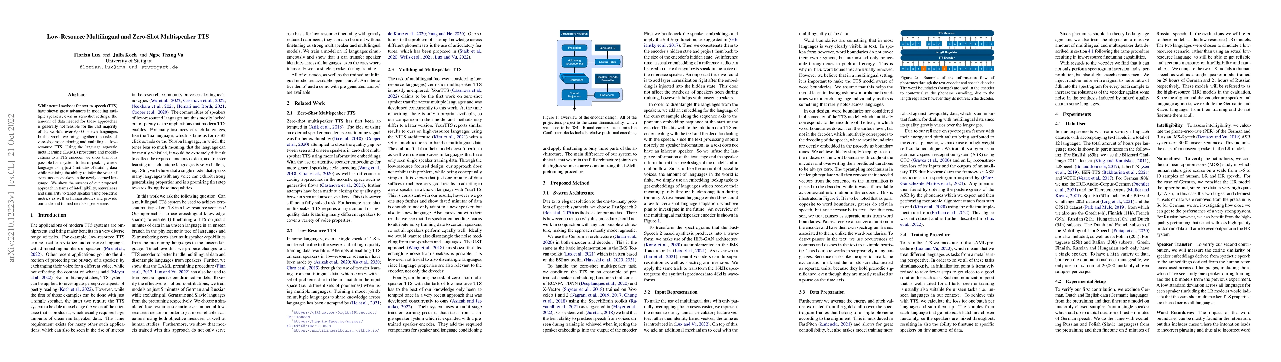 Thumbnail for Low-Resource Multilingual and Zero-Shot Multispeaker TTS