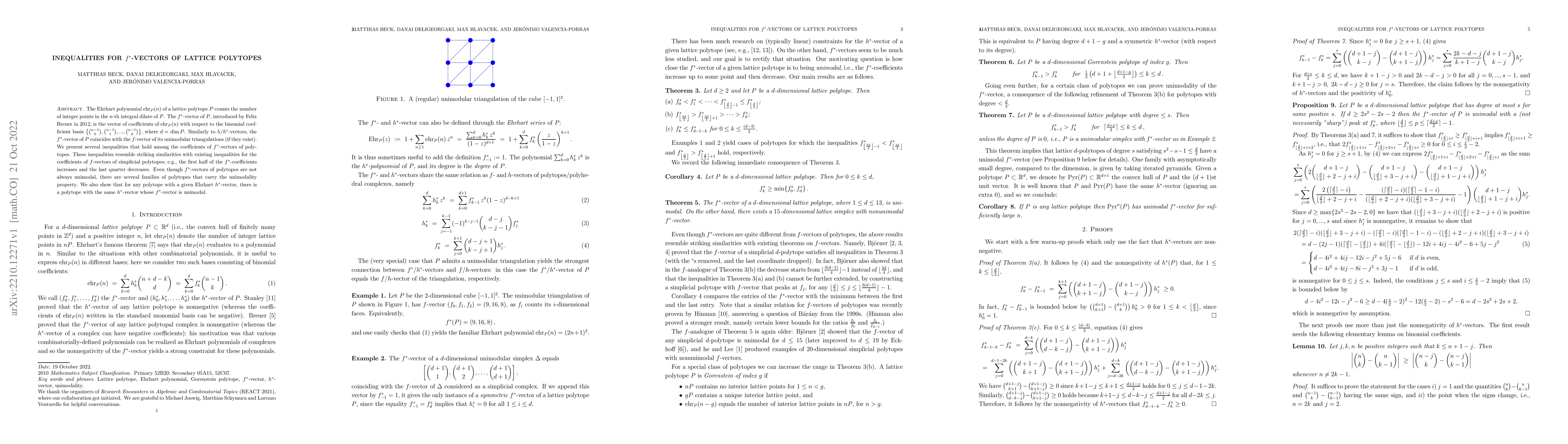 Thumbnail for Inequalities for $f^*$-vectors of Lattice Polytopes