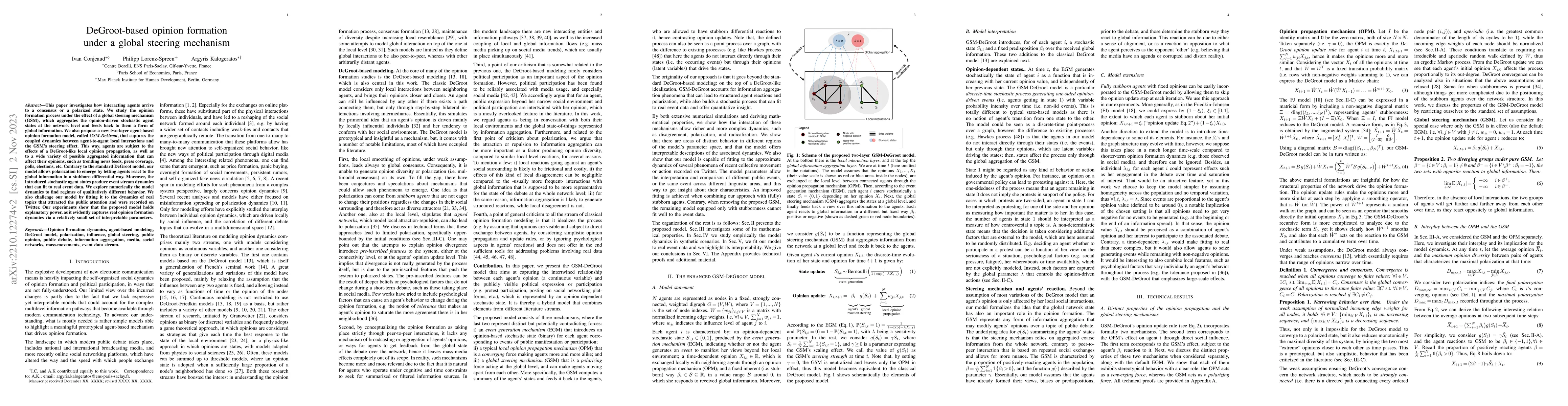 Thumbnail for DeGroot-based opinion formation under a global steering mechanism
