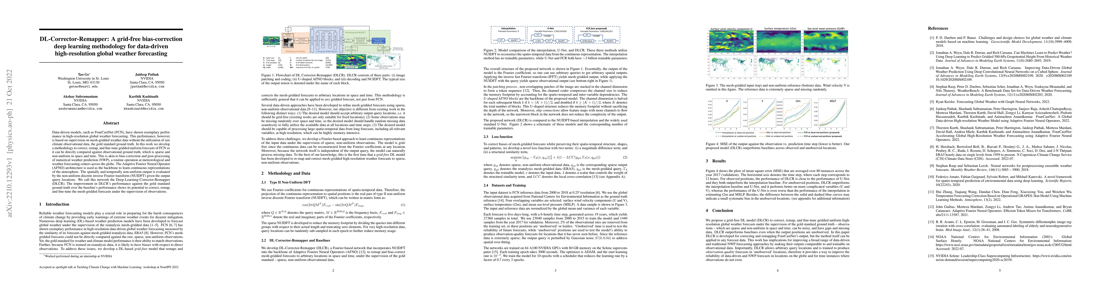 Thumbnail for DL-Corrector-Remapper: A grid-free bias-correction deep learning
  methodology for data-driven high-resolution global weather forecasting