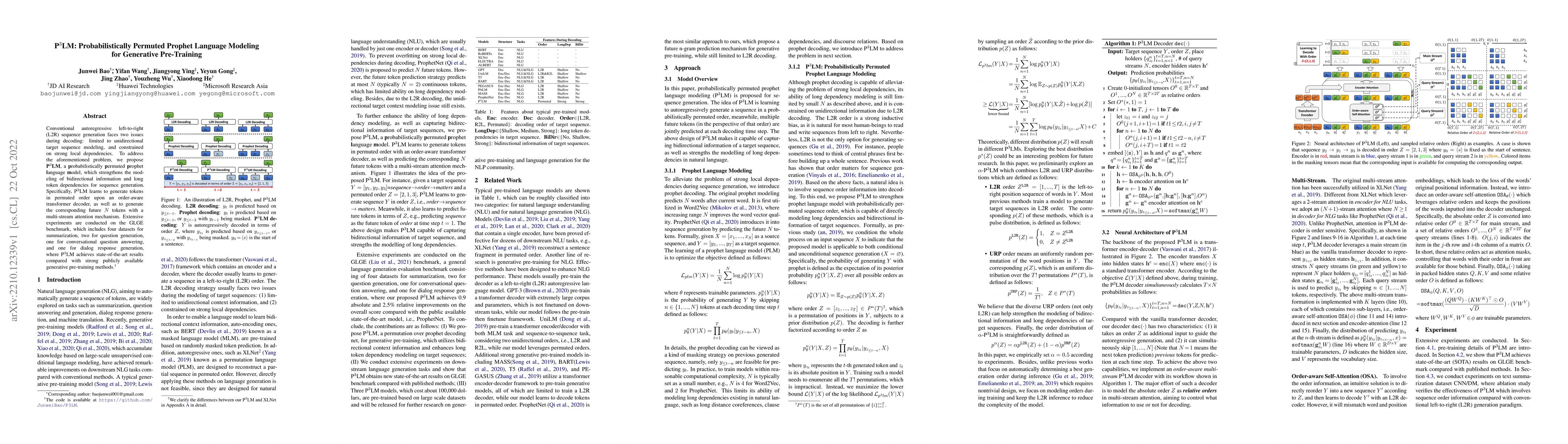 Thumbnail for P$^3$LM: Probabilistically Permuted Prophet Language Modeling for
  Generative Pre-Training