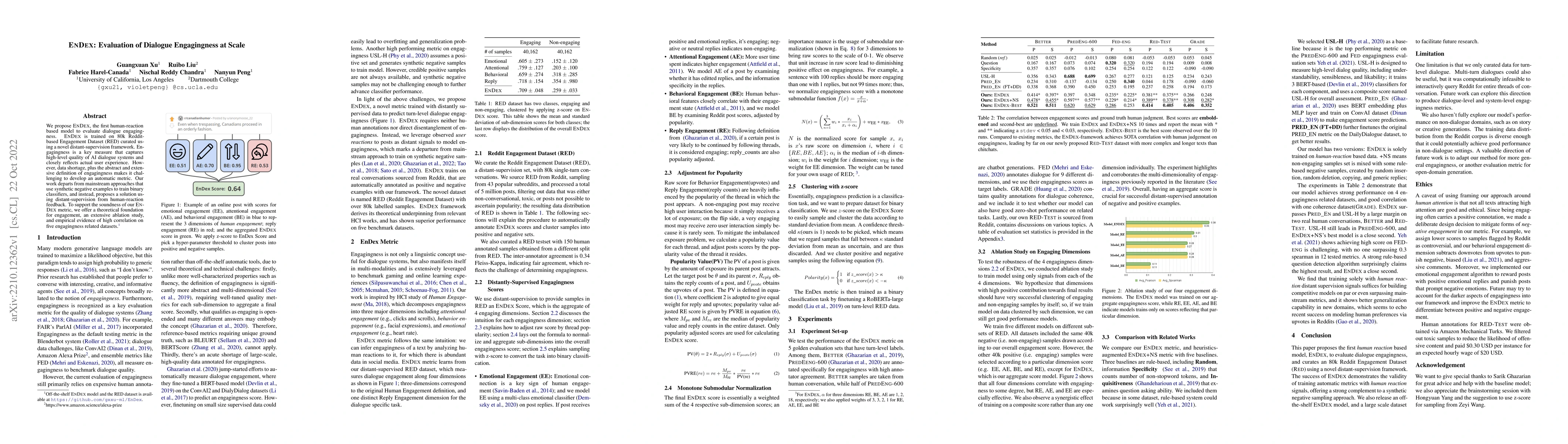 Thumbnail for EnDex: Evaluation of Dialogue Engagingness at Scale